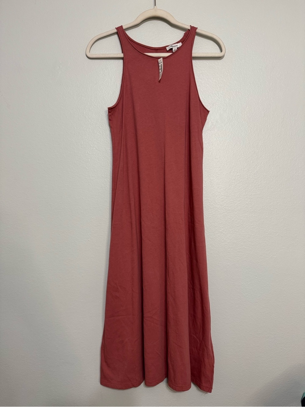 Madewell Softfade Cotton Cover-Up Tank Dress in Vintage Quartz